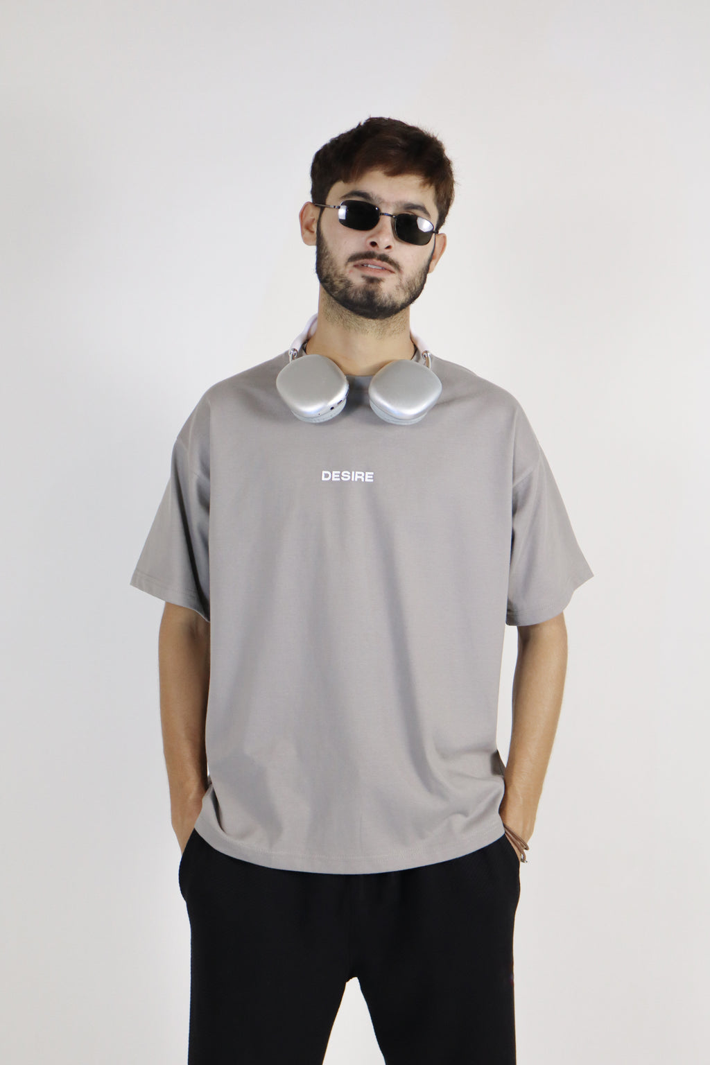 Steel Grey Desire Oversize Tee