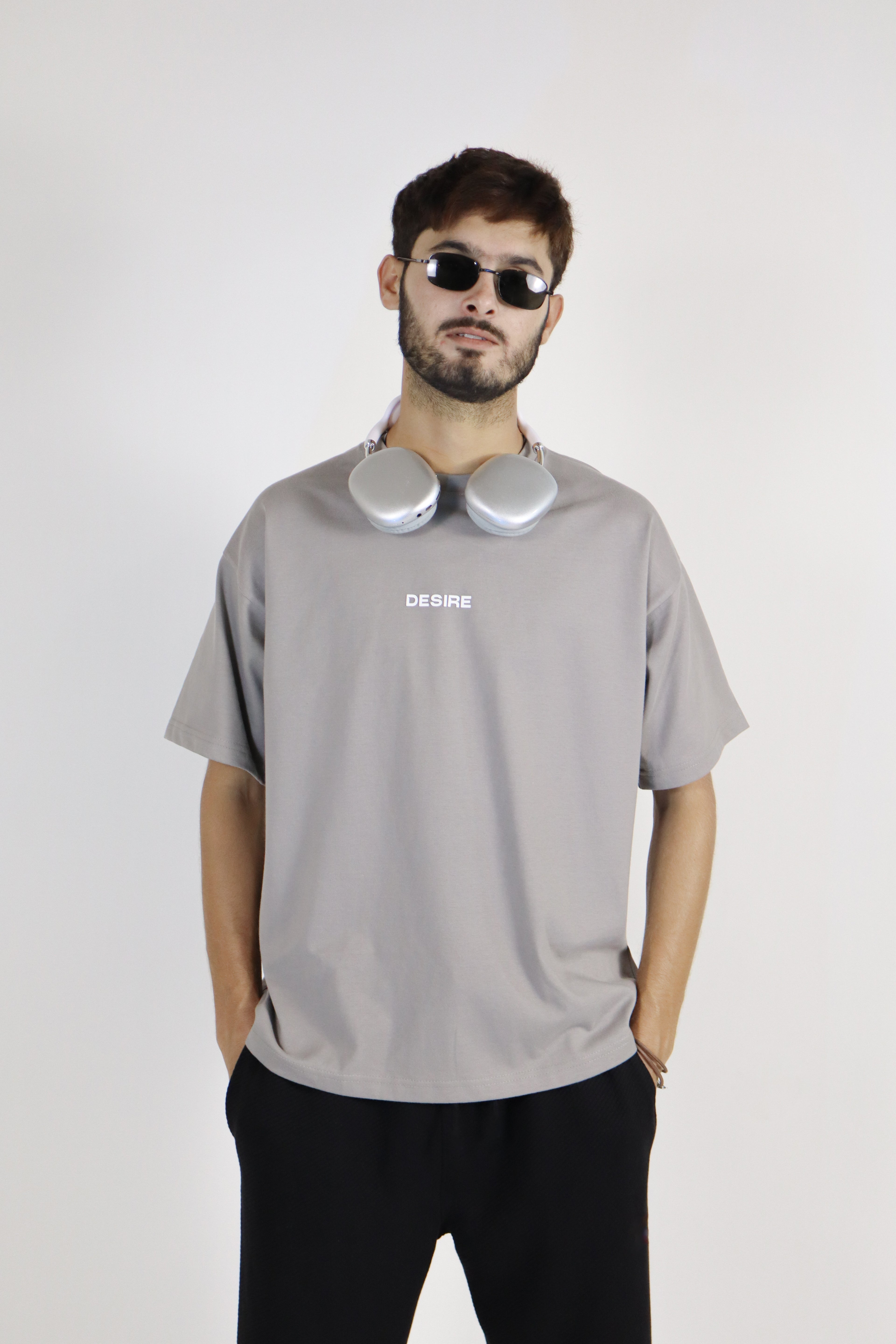 Steel Grey Desire Oversize Tee