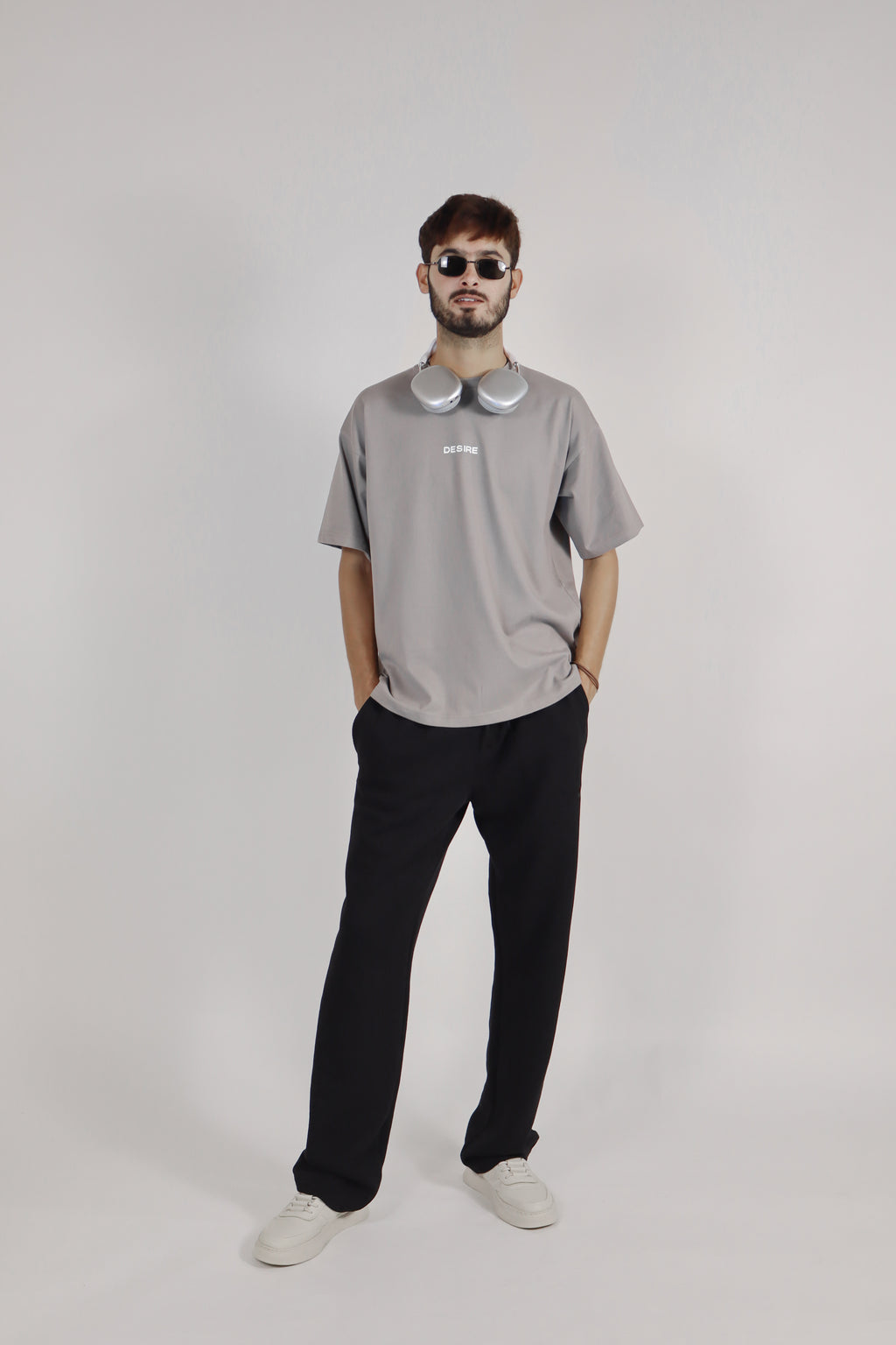 Steel Grey Desire Oversize Tee