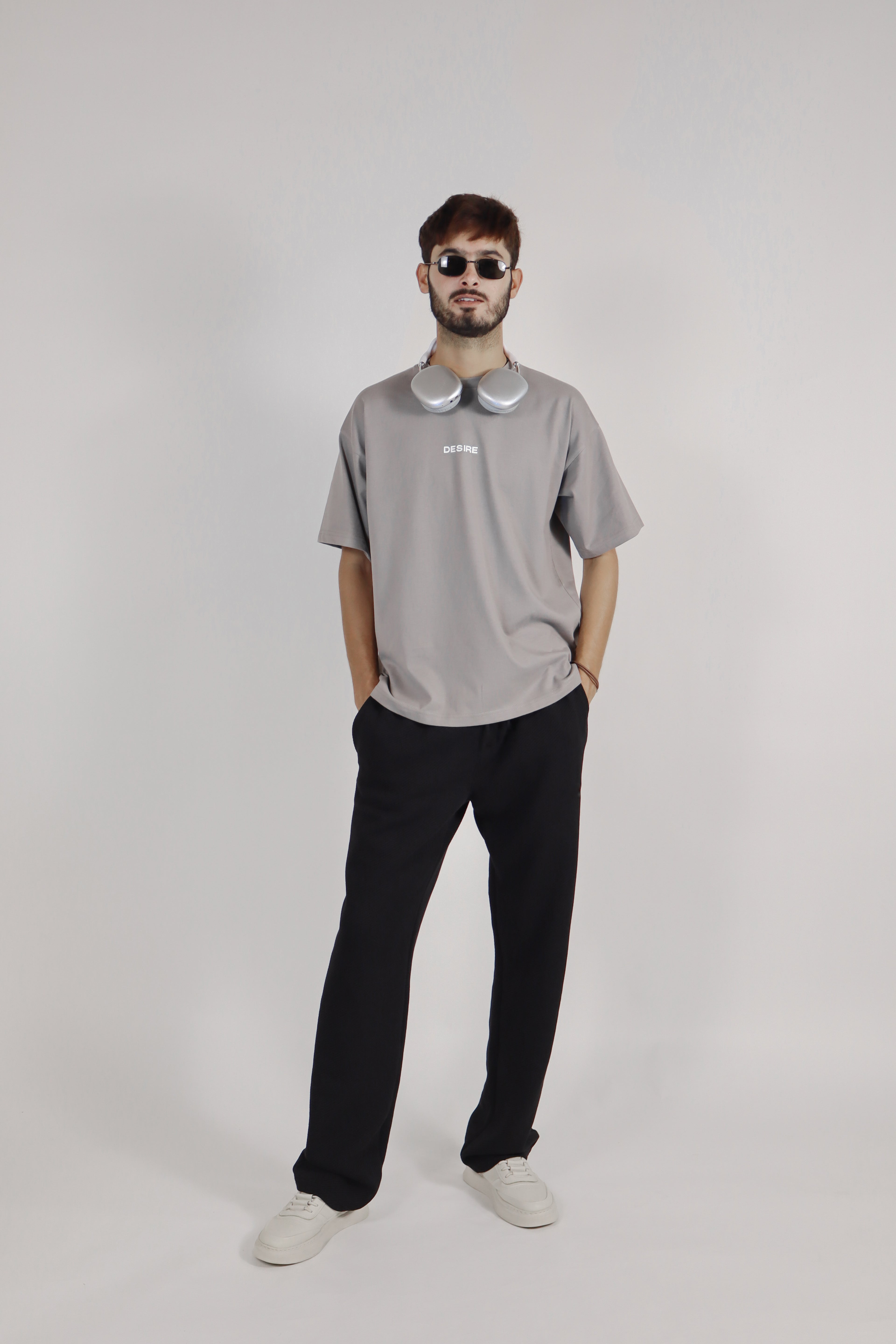 Steel Grey Desire Oversize Tee