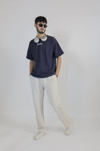 Navy Desire Overisze Tee
