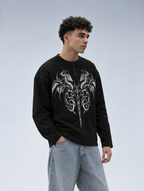 Black Dark Myth Henley