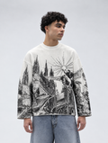 White Dark Kingdom Waffle Shirt