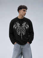 Black Dark Myth Henley