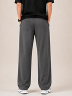 Grey Straight-Leg Baggy Trouser