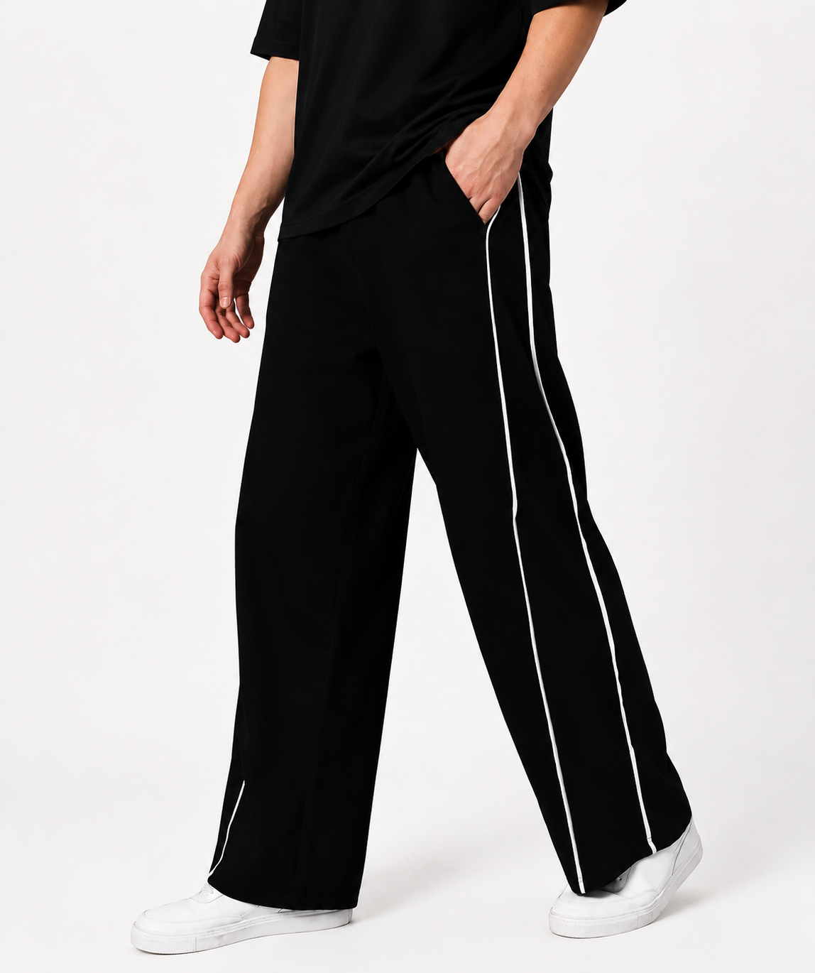Essential Black Wide Leg Trouser