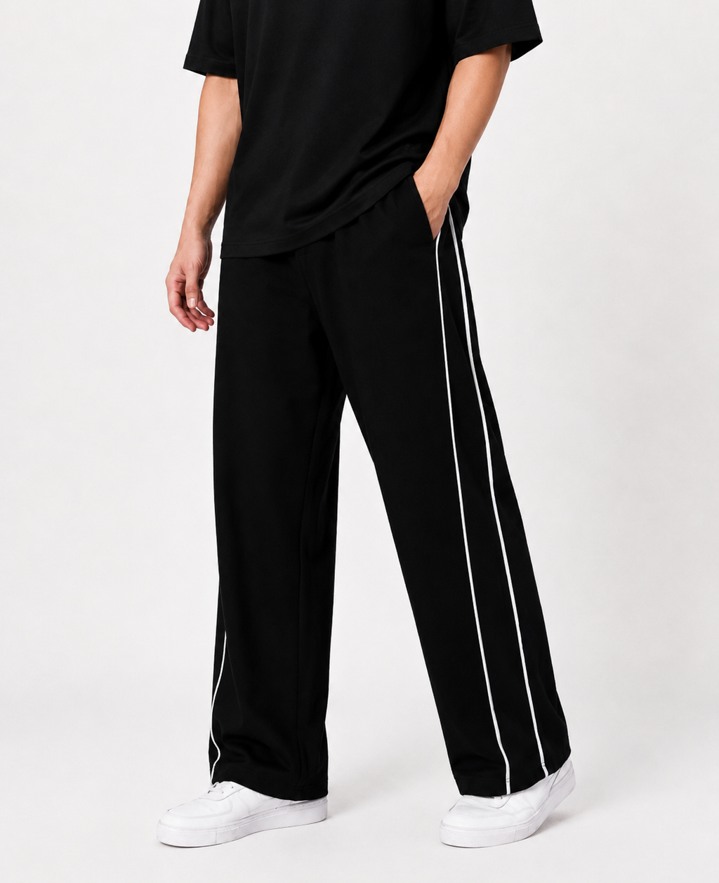 Essential Black Wide Leg Trouser