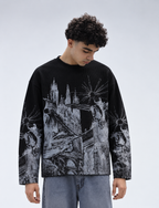 Black Dark Kingdom Waffle Shirt