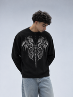 Black Dark Myth Henley