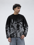 Black Dark Kingdom Waffle Shirt