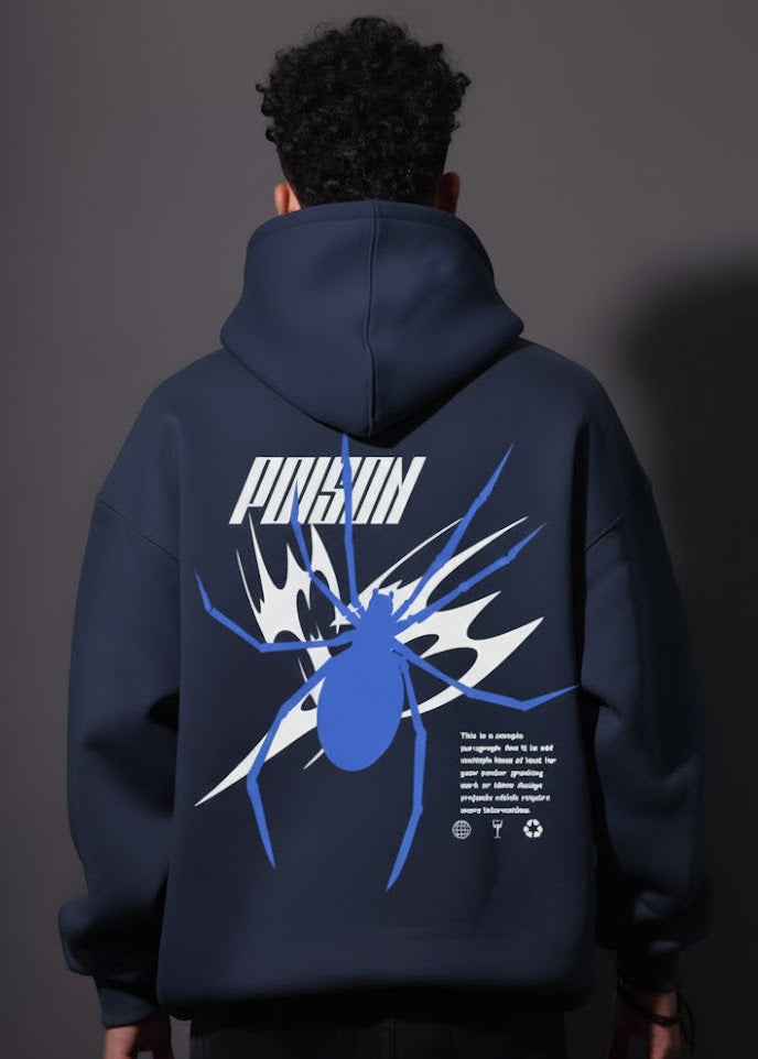Navy Poison Hoodie