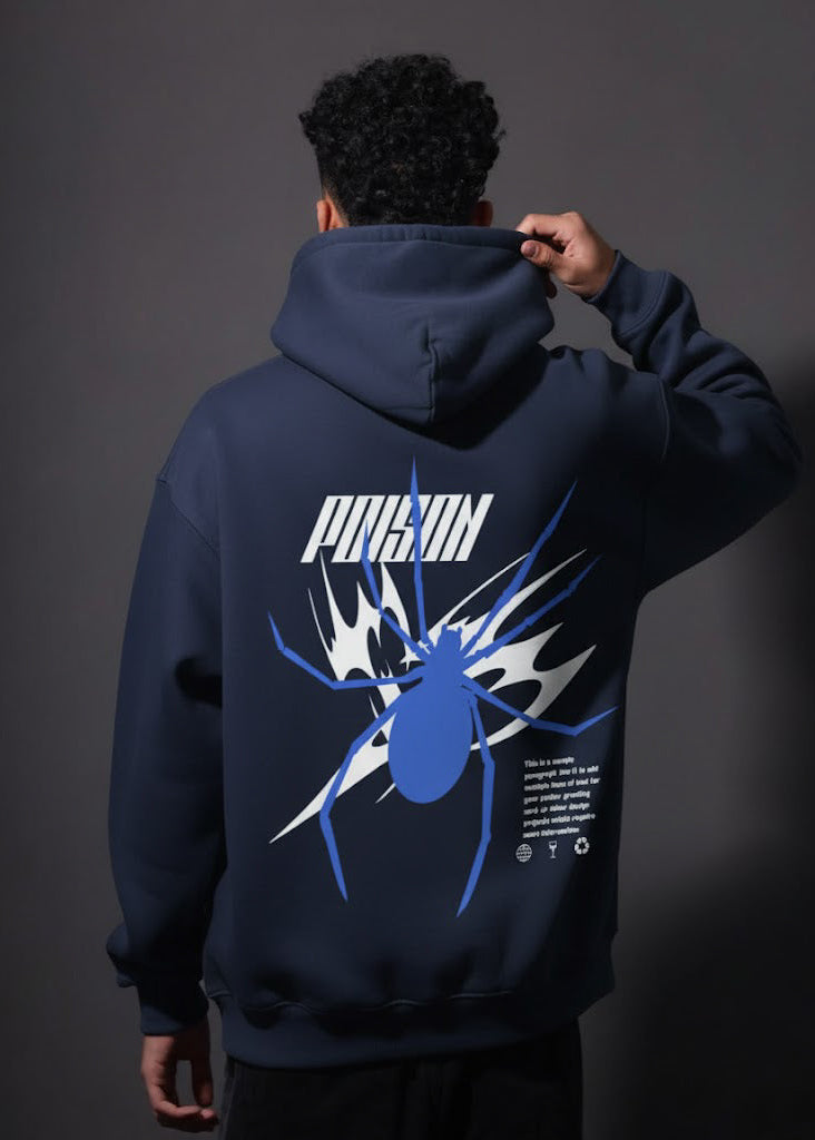 Navy Poison Hoodie
